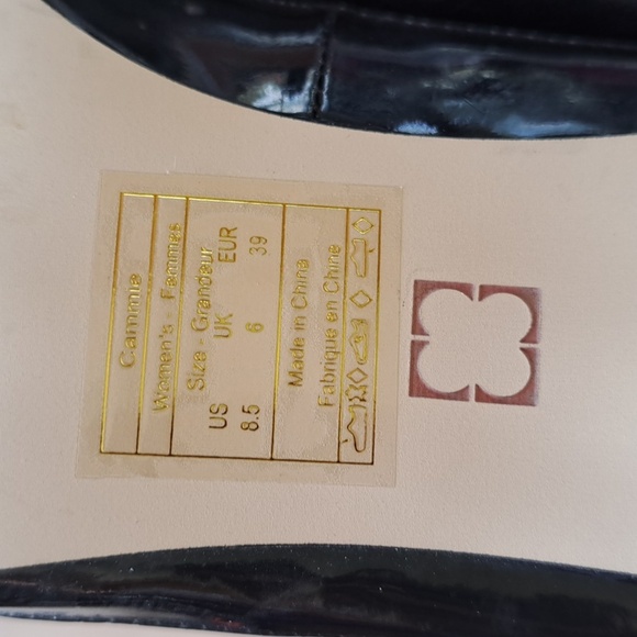 Liz Claiborne "Cammie" Black Leather High Heel Pumps Elegant Chic Round Toe - Picture 13 of 16